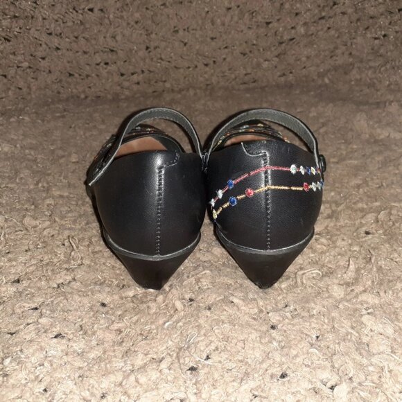 CAMPER-Twins-Black-Looks like Xmas lights-Mary Janes-Sz 35-Excellent - Picture 5 of 7